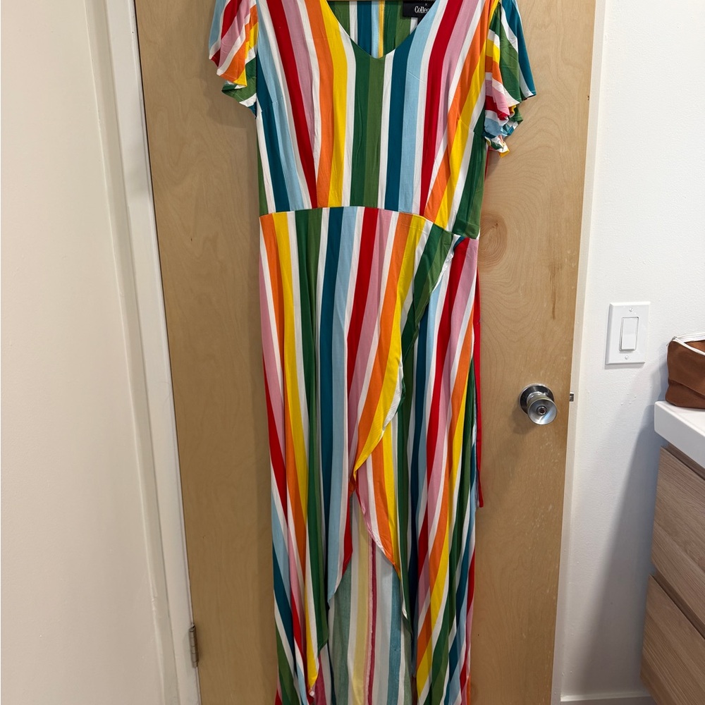 ModCloth Multicolor Striped Maxi Dress